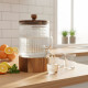 Beverage Dispenser with Wooden Stand 6 L